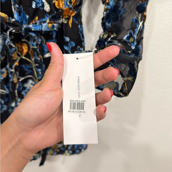 NWT French Connection Multicolor Long Sleeve Dress - Picture 3 of 6